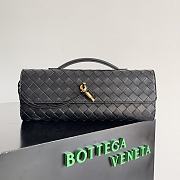 Bottega Veneta Long Clutch With Handle Black-31x13x3cm - 1