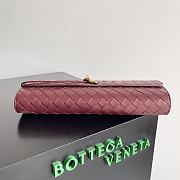 Bottega Veneta Long Clutch With Handle Barolo-31x13x3cm - 3