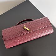 Bottega Veneta Long Clutch With Handle Barolo-31x13x3cm - 2