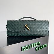 Bottega Veneta Long Clutch With Handle Emerald green-31x13x3cm - 1