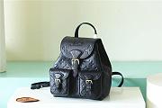 Louis Vuitton Monogram Empreinte Backpack Black M47072-20*22*14cm - 1