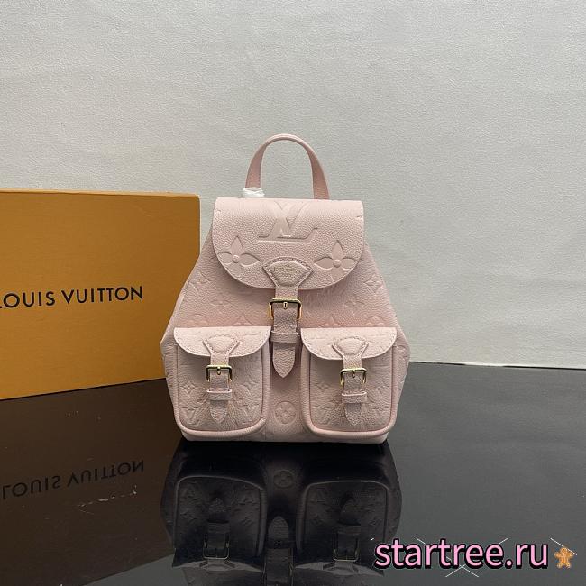 Louis Vuitton Monogram Empreinte Backpack Pink M47074-20*22*14cm - 1
