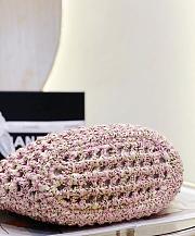 Chanel Crochet Small Shopping Bag Pink-36*20*12cm - 4