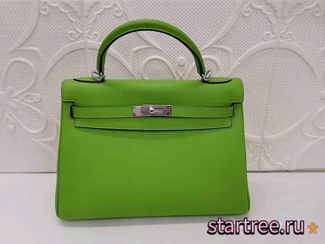 Hermes KELLY 32 IN Green (Real Shot) - 1