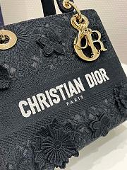 Dior Lady Dior D-Lite Black and White-24*11*20cm - 2