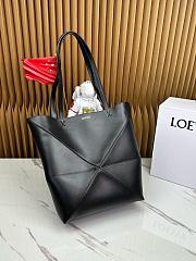 Loewe Puzzle Fold Tote in shiny calfskin-25.5*14.5*31.5cm - 4
