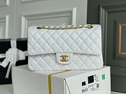 Chanel Classic Flap Chain Bag White - 25cm - 1