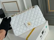 Chanel Classic Flap Chain Bag White - 25cm - 4