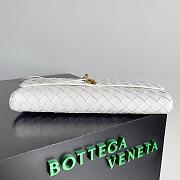 Bottega Veneta Long Clutch With Handle White-31x13x3cm - 4