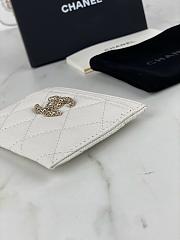 Chanel Card Holder White - 4
