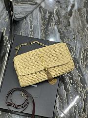 YSL Saint Lauren Kate Bag In Raffia-26-12.5*4.5cm - 2