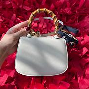 Gucci Bamboo Small Handbag White 675797 - 2