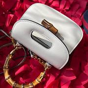Gucci Bamboo Small Handbag White 675797 - 6