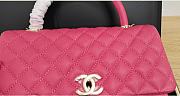 Chanel | CoCo Handle Rose Red Bag Gold -29cm(Real Shot) - 4