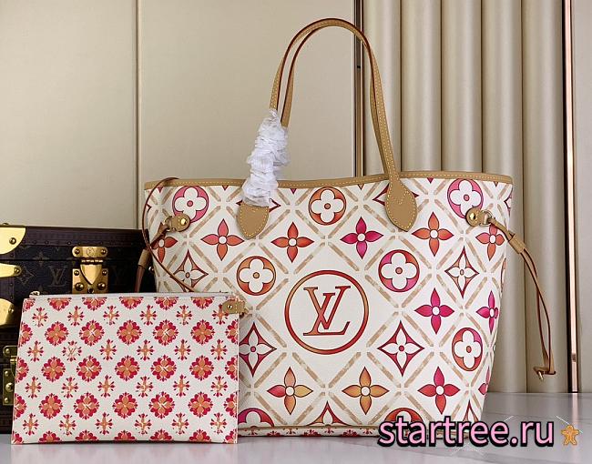 LOUIS VUITTON Neverfull MM Coral M25317-31*28*14cm - 1