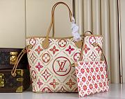 LOUIS VUITTON Neverfull MM Coral M25317-31*28*14cm - 5