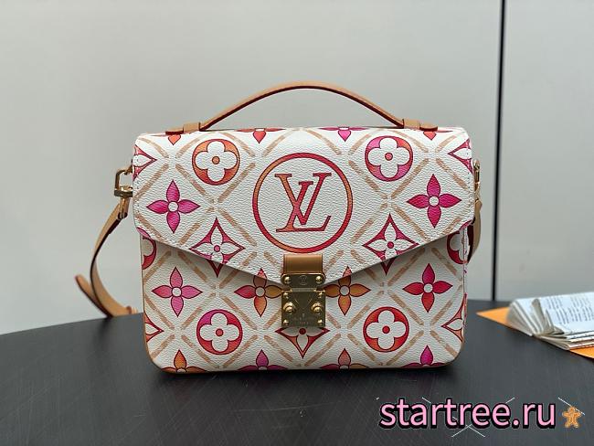 LOUIS VUITTON Pochette Métis Coral M11461-25*19*7CM - 1