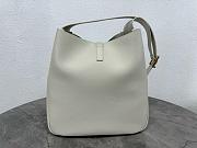 YSL Saint Laurent LE 5 À 7 SUPPLE LARGE IN SMOOTH LEATHER White-30 X 31 X 13 CM - 2