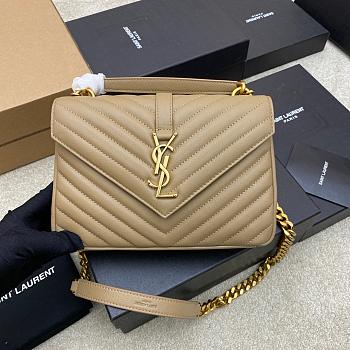 YSL Saint Laurent MEDIUM COLLÈGE BAG IN QUILTED LEATHER