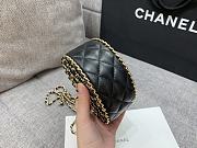 Chanel 2022 Cruise Clutch Bag Black-13.5*13.5*6cm - 4