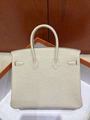 Hermes 25 Birkin Bag White - 3