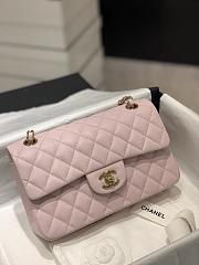 Chanel Small Classic Flap Caviar Bag in Pink With Gold Hardware-23cm - 1