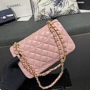 Chanel Small Classic Flap Bag in Pink With Gold Hardware-23cm - 5