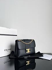 Celine Teen Vctoire Small Bag In Soft Calfskin Black - 3