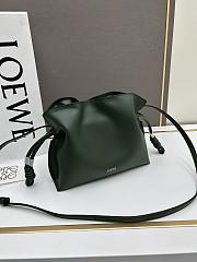 LOEWE | Mini Flamenco Dark Green clutch in nappa calfskin - 22.5x18x9cm - 4