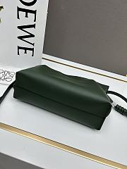 LOEWE | Mini Flamenco Dark Green clutch in nappa calfskin - 22.5x18x9cm - 2