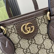 GUCCI OPHIDIA MINI TOTE BROWN- 22cmx 18cm x 10cm - 4