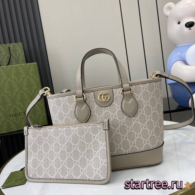 GUCCI OPHIDIA MINI TOTE WHITE- 22cmx 18cm x 10cm  - 1