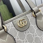 GUCCI OPHIDIA MINI TOTE WHITE- 22cmx 18cm x 10cm  - 4