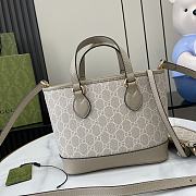 GUCCI OPHIDIA MINI TOTE WHITE- 22cmx 18cm x 10cm  - 3