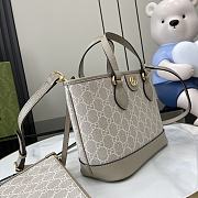 GUCCI OPHIDIA MINI TOTE WHITE- 22cmx 18cm x 10cm  - 2