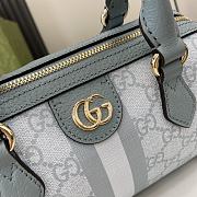 GUCCI OPHIDIA GG MINI TOP HANDLE BAG BLUE-21.5x14x11.5cm - 2
