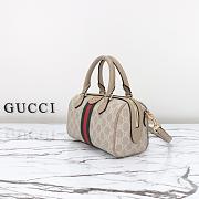 GUCCI OPHIDIA GG MINI TOP HANDLE WHITE-21.5*14*11.5 - 6