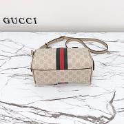 GUCCI OPHIDIA GG MINI TOP HANDLE WHITE-21.5*14*11.5 - 5