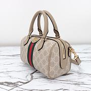 GUCCI OPHIDIA GG MINI TOP HANDLE WHITE-21.5*14*11.5 - 4