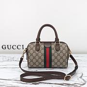 GUCCI OPHIDIA GG MINI TOP HANDLE BROWN-21.5*14*11.5 - 3