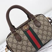 GUCCI OPHIDIA GG MINI TOP HANDLE BROWN-21.5*14*11.5 - 5