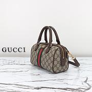 GUCCI OPHIDIA GG MINI TOP HANDLE BROWN-21.5*14*11.5 - 6
