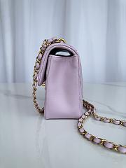 Chanel Mini Flap Bag Purple-17cm - 4