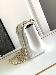 Chanel Mini Flap Bag White-17cm - 4