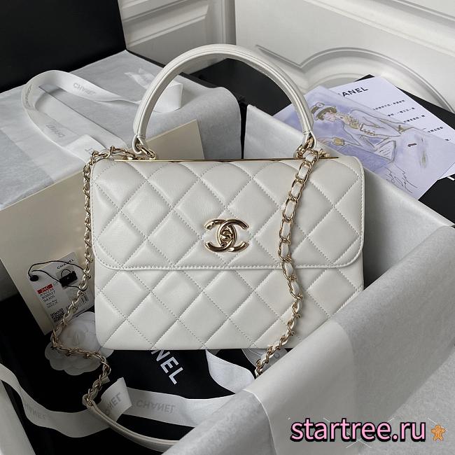 Chanel Bag Trendy CC In White-25cm - 1