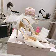 JIMMY CHOO HEELS White With Bowknot - 1