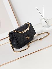 CHANEL SMALL FLAP BAG Lambskin & Gold-Tone Metal-15.5 × 23 × 8.5 cm - 3