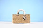 Dior Lady D-Joy Medium Natural Macrocannage Raffia - 26cm - 1