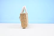 Dior Lady D-Joy Medium Natural Macrocannage Raffia - 26cm - 2