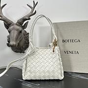 Bottega Veneta Small Parachute Shoulder Bag White-21cm - 1